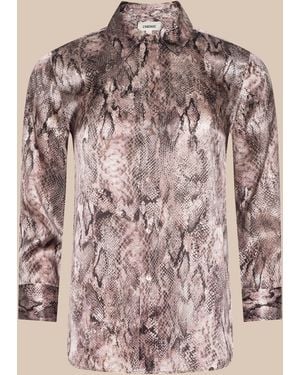 L'Agence 'Agence Dani Silk Blouse Top - Pink