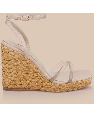 L'Agence Malone Wedge Espadrille - White