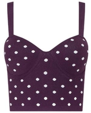 L'Agence 'Agence Tula Knit Bra Top - Purple