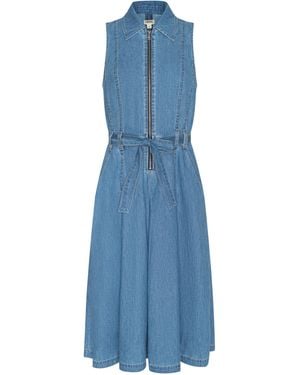 L'Agence Kieran Shirt Dress - Blue