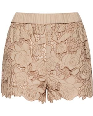 L'Agence Laina Eyelet Short - Natural