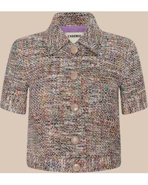 L'Agence Chita Tweed Jacket - Natural