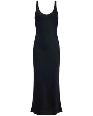 L'Agence Akiya Satin Maxi Dress - Black