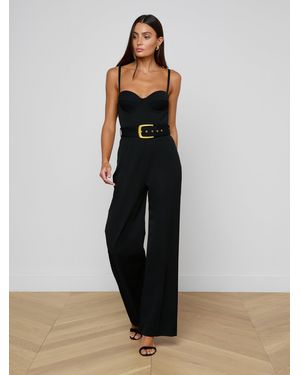 L'Agence Jessa Bustier Jumpsuit - Black