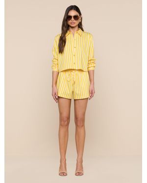 L'Agence Royce Poplin Short - Yellow