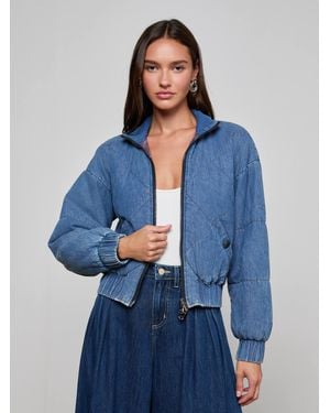 L'Agence Ryah Bomber Jacket - Blue
