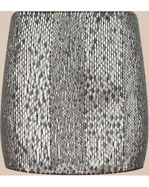 L'Agence Dion Sequin Mini Skirt - Natural