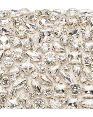 L'Agence Verve Crystal Clutch - Natural