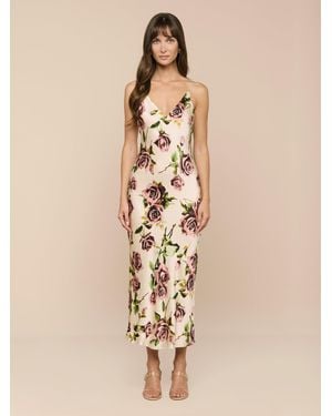 L'Agence Seridie Silk Slip Dress - Neutre