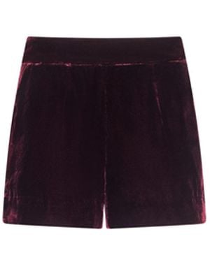L'Agence Ashton Velvet Short - Black