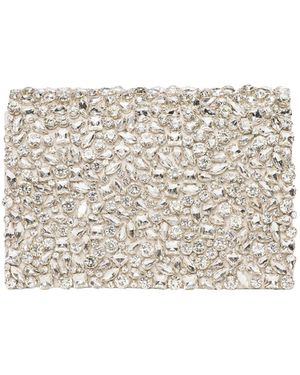 L'Agence Verve Crystal Clutch - Natural