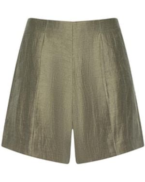 L'Agence Hadleigh Linen-Blend Short - White