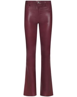 L'Agence Ruth Coated Straight-Leg Jean - Red