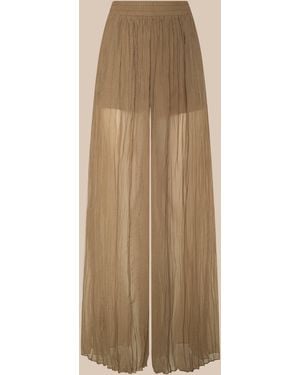 L'Agence Ethel Pleated Trousers - Natural