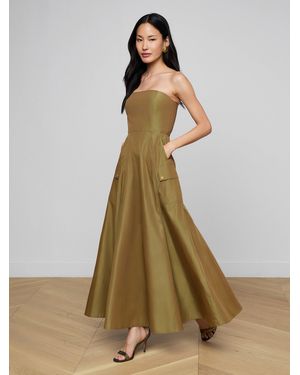 L'Agence Nessa Strapless Gown - Green