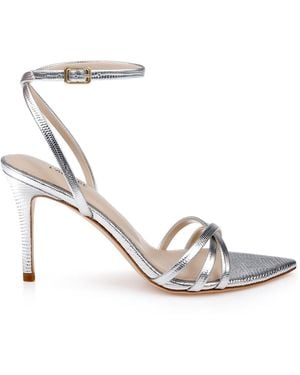 L'Agence Dua Leather Sandal - White