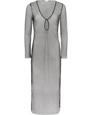 L'Agence Sara Mesh Cover-up Dress - Natural