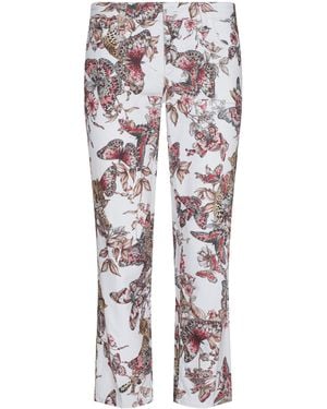 L'Agence Blaine Cropped Stovepipe Jean - Multicolor