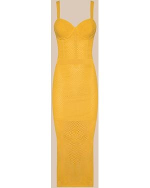 L'Agence Michelle Knit Dress - Yellow