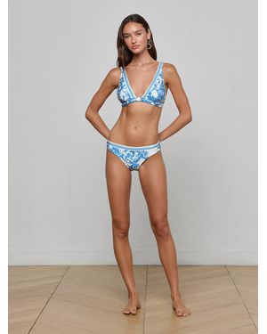 L'Agence Bas De Bikini Nicole, Bleu Baroque - Multicolore