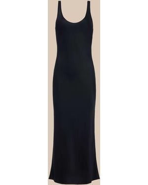 L'Agence Akiya Satin Maxi Dress - Black