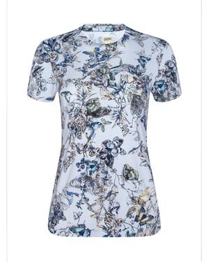 L'Agence 'Agence Ressi Fitted T-Shirt - Blue