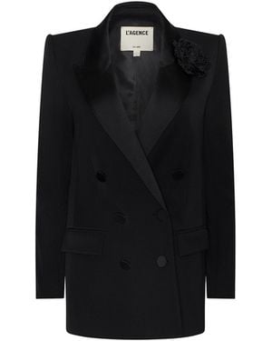 L'Agence Cambrie Oversized Blazer - Black
