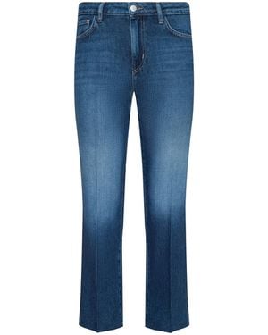 L'Agence Wanda Cropped Wide-Leg Jean - Blue