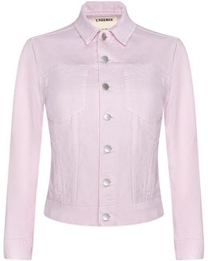 L'Agence Celine Jean Jacket - Pink