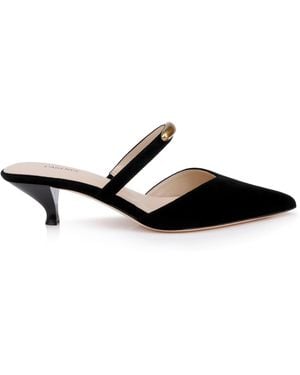 L'Agence Catania Kitten-Heel Pump - White