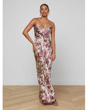 L'Agence Serita Silk Gown - White