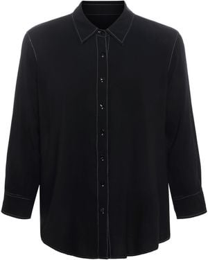 L'Agence Marlene Blouse Top - Black