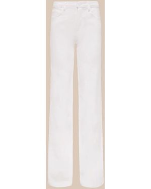 L'Agence Clayton Wide-leg Jean - White