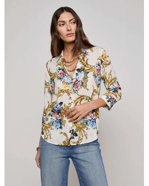 L'Agence Camille Blouse Top - Blue