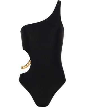 L'Agence Ava Chain One-piece Swimsuit - Black