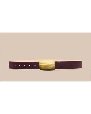L'Agence Montell Suede Belt - Natural