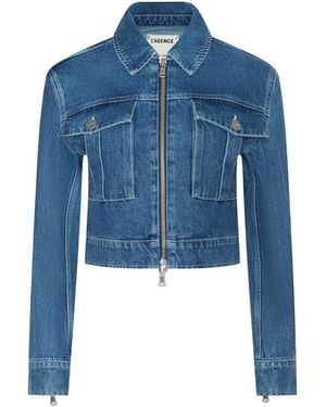 L'Agence Micah Oversized Jean Jacket - Blue