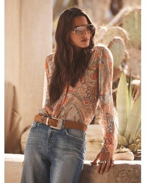 L'Agence 'Agence Laurent Paisley Blouse Top - Blue