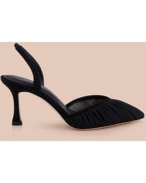 L'Agence Bowery Mesh Slingback Pump - Natural