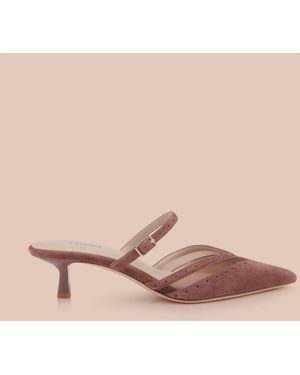 L'Agence Shelbie Kitten-Heel Mule - Natural