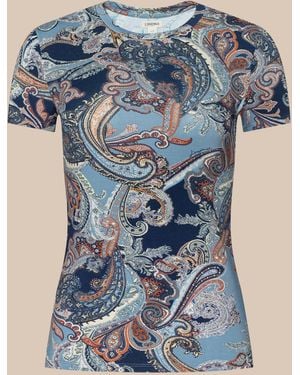 L'Agence Ressi Fitted T-Shirt - Blue