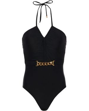 L'Agence Leila Halter One-piece Swimsuit - White