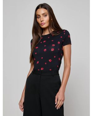 L'Agence Ressi Fitted T-Shirt - Blue