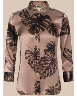 L'Agence 'Agence Dani Silk Blouse Top - Natural