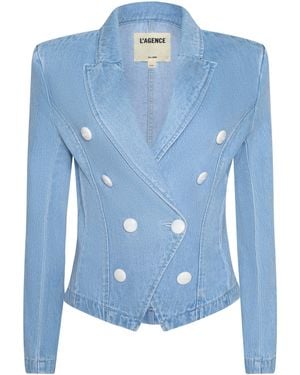 L'Agence Emerson Structured Blazer - Blue