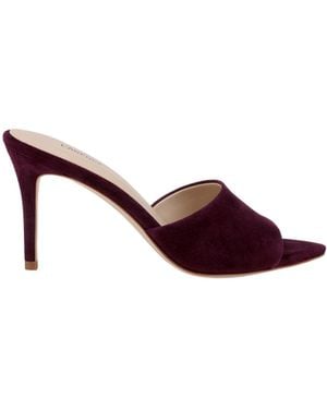 L'Agence Lolita Suede Open-Toe Mule - Natural