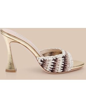 L'Agence Moyes Crochet Sandal - Natural