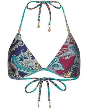 L'Agence Annabelle Bikini Top - Blue