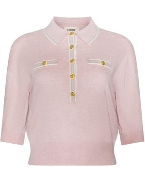 L'Agence Masaki Cropped Jumper - Pink