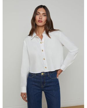 L'Agence Cosette Button-Down Shirt - White